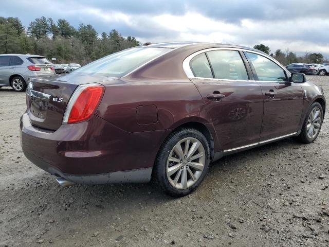 LINCOLN MKS 2009 maroon  gas 1LNHM93R29G612450 photo #4