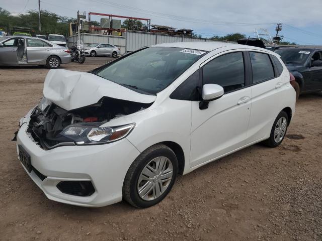 HONDA FIT LX 2019 white  gas 3HGGK5H40KM738895 photo #1