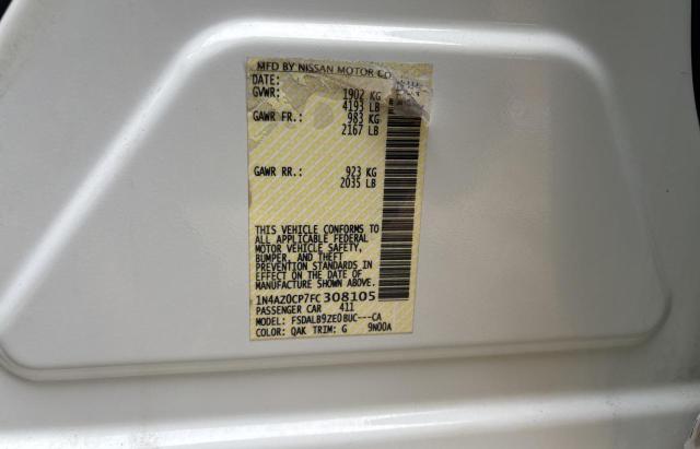 2015 NISSAN LEAF S 1N4AZ0CP7FC308105