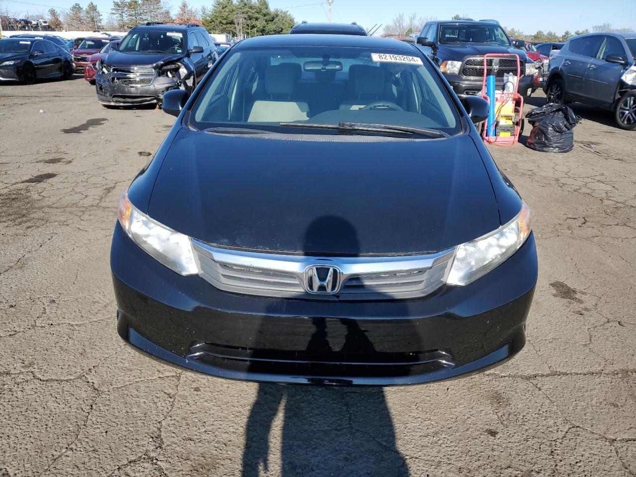 Lot #3034279155 2012 HONDA CIVIC LX