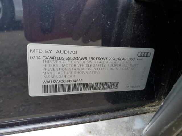 2015 AUDI A8 QUATTRO WAUJ2AFD0FN014665