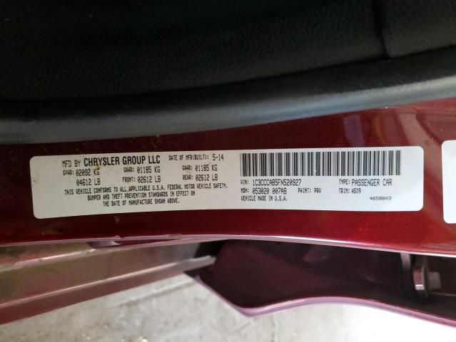 2015 CHRYSLER 200 LIMITE - 1C3CCCAB5FN520927