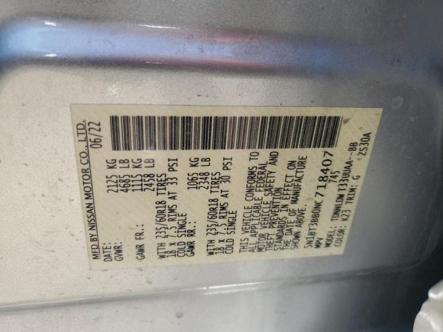 2022 NISSAN ROGUE SV - 5N1BT3BB0NC718407