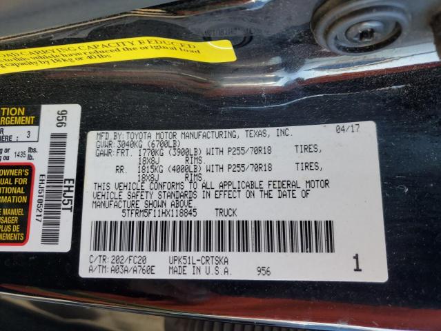 VIN 5TFRM5F11HX118845 2017 TOYOTA TUNDRA no.12