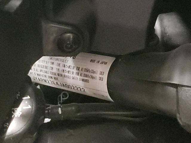 2018 YAMAHA MT07 JYARM27E4JA002222