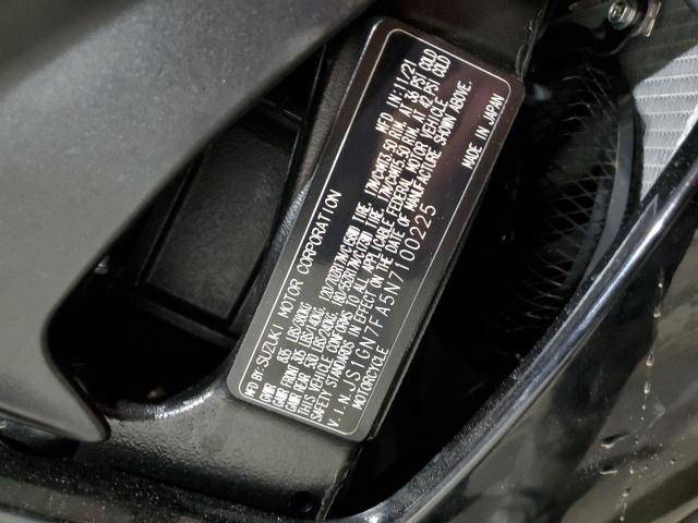 2022 SUZUKI GSX-R600 JS1GN7FA5N7100225