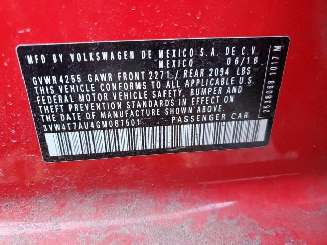2016 VOLKSWAGEN GTI S/SE - 3VW4T7AU4GM067501