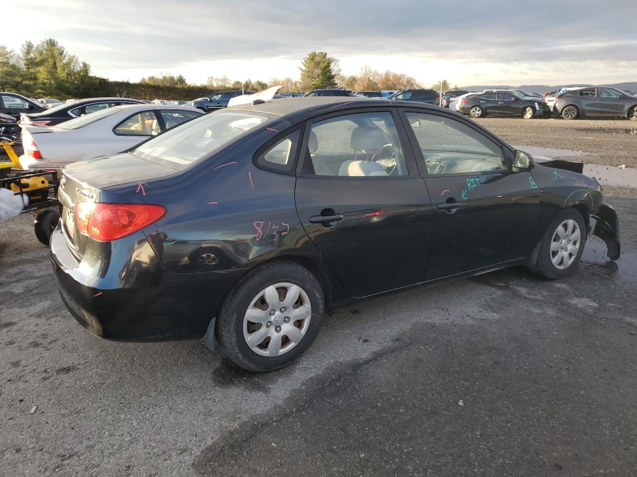 Lot #3045789657 2008 HYUNDAI ELANTRA GL