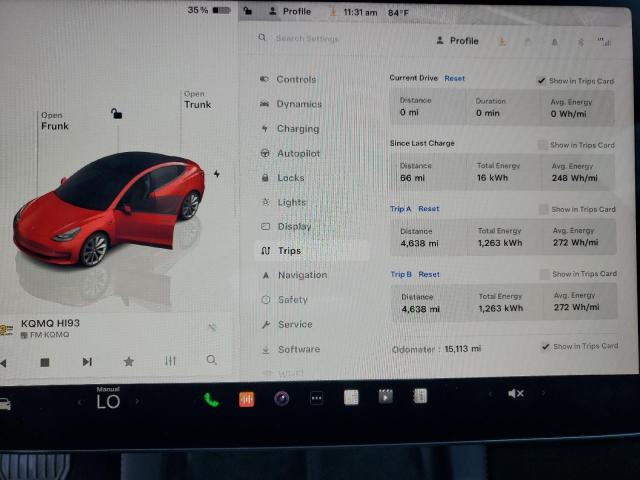 VIN 5YJ3E1EAXPF430099 2023 TESLA MODEL 3 no.9