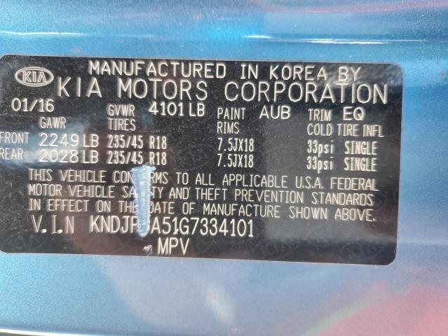 2016 KIA SOUL + - KNDJP3A51G7334101