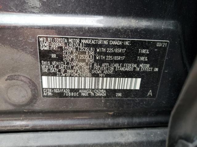 2021 TOYOTA RAV4 XLE - 2T3W1RFV0MC128580