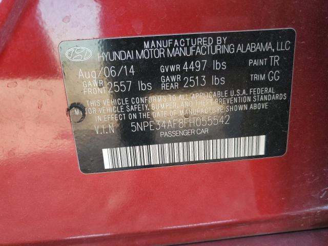 2015 HYUNDAI SONATA 5NPE34AF8FH055542