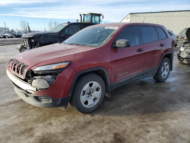 JEEP CHEROKEE S 2017 red  gas 1C4PJLAB9HW603292 photo #1