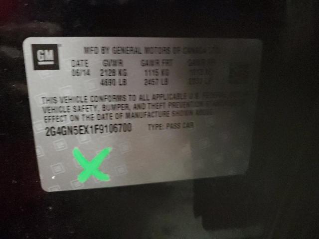 2015 BUICK REGAL PREM 2G4GN5EX1F9106700