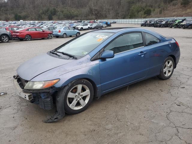 HONDA CIVIC EX 2006 blue  gas 2HGFG12886H567335 photo #1