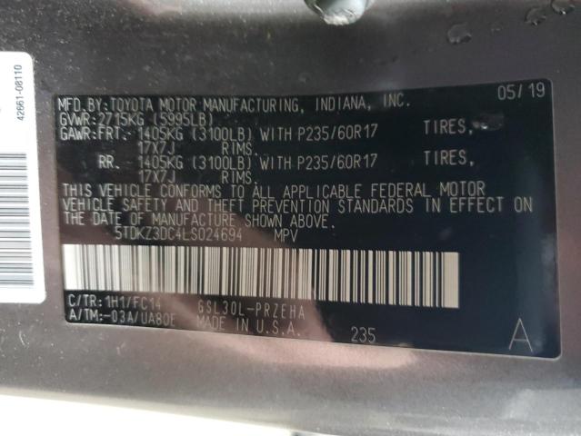 2020 TOYOTA SIENNA LE - 5TDKZ3DC4LS024694