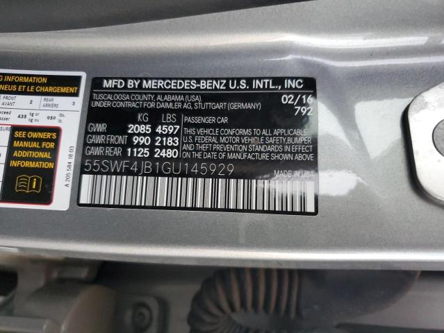 VIN 55SWF4JB1GU145929 2016 MERCEDES-BENZ C-CLASS no.13