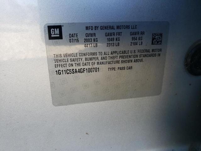 2016 CHEVROLET MALIBU LIM - 1G11C5SA4GF100701