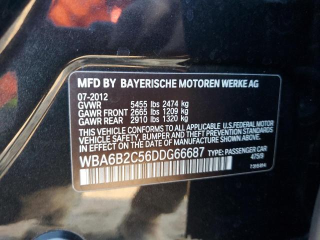 VIN WBA6B2C56DDG66687 2013 BMW 6 SERIES no.12