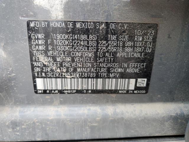 2024 HONDA HR-V SPORT - 3CZRZ2H53RM738789
