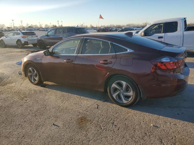 HONDA INSIGHT EX 2020 maroon  hybrid engine 19XZE4F59LE001890 photo #3