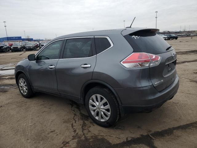 NISSAN ROGUE S 2015 gray 4dr spor gas KNMAT2MTXFP548504 photo #3