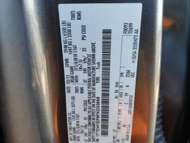 2015 FORD F150 SUPER - 1FTEW1EP8FKD03668