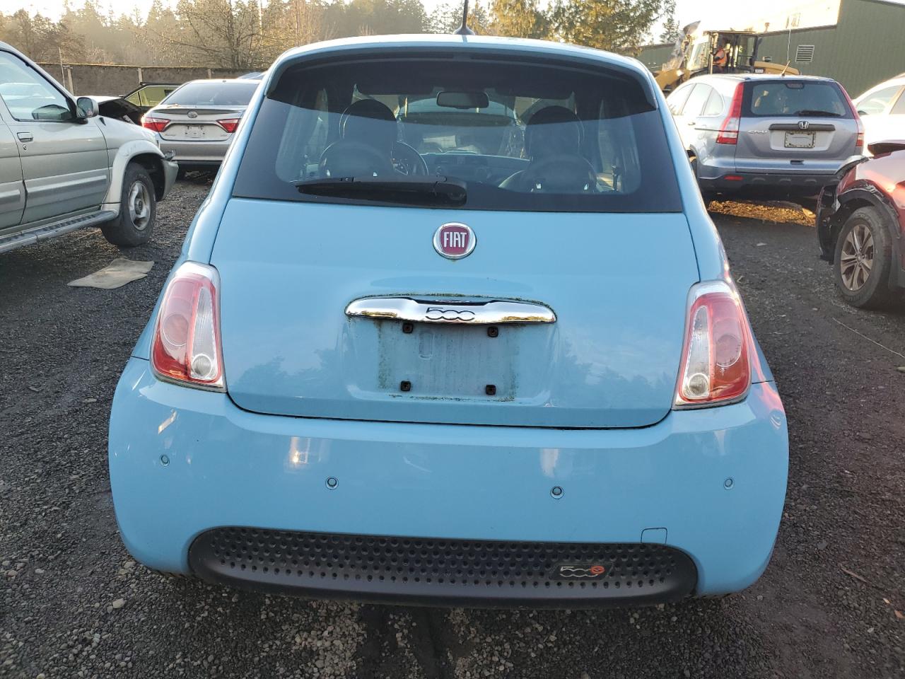 Lot #3024197877 2015 FIAT 500 ELECTR