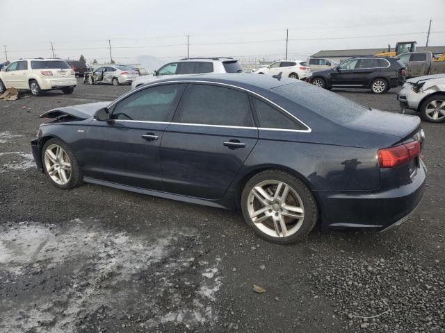 AUDI A6 PREMIUM 2016 blue  gas WAUFGAFCXGN022692 photo #3