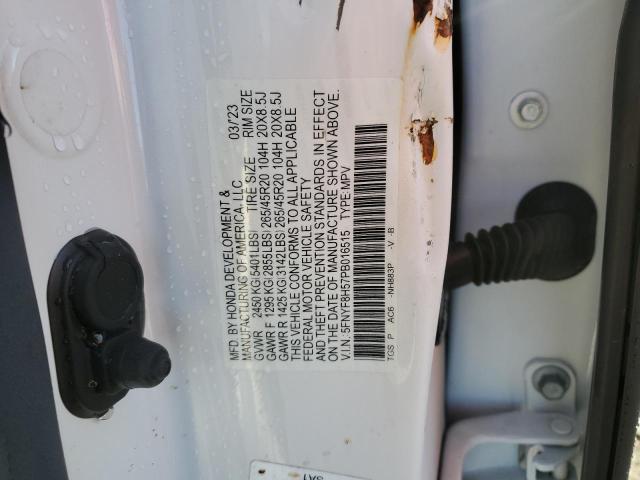 2023 HONDA PASSPORT EXL 5FNYF8H57PB016515