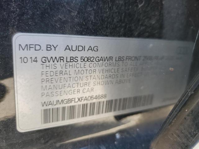 2015 AUDI S4 PRESTIG WAUMGBFLXFA054688
