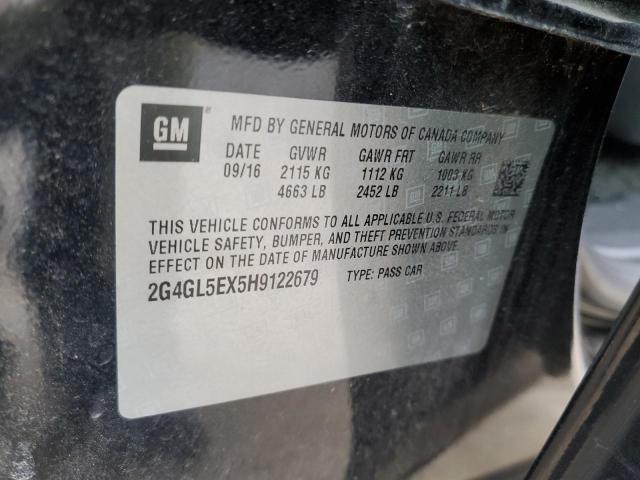 2017 BUICK REGAL SPOR 2G4GL5EX5H9122679