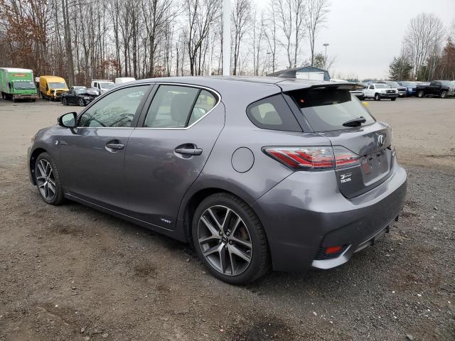 LEXUS CT 200 2016 gray hatchbac hybrid engine JTHKD5BH7G2266934 photo #3