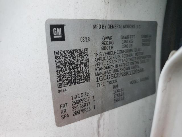 2019 CHEVROLET COLORADO L - 1GCGSCEN8K1120544