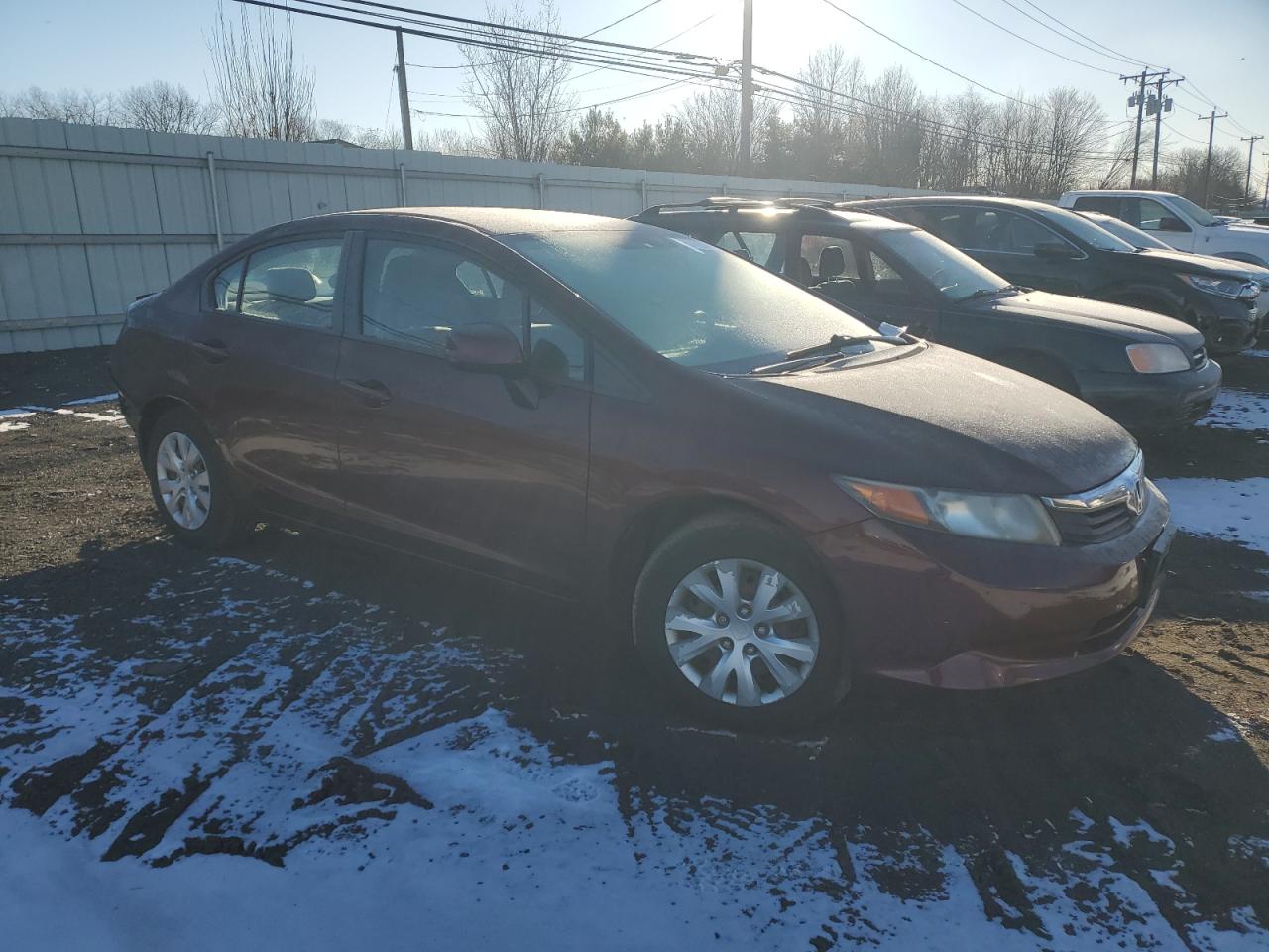 Lot #3033234804 2012 HONDA CIVIC LX