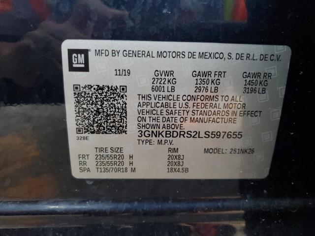 2020 CHEVROLET BLAZER 3LT - 3GNKBDRS2LS597655