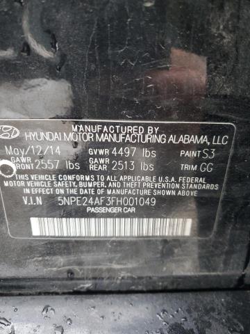 2015 HYUNDAI SONATA SE - 5NPE24AF3FH001049