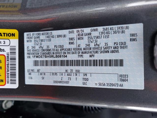 2024 FORD BRONCO BIG 1FMDE7BH5RLB08104