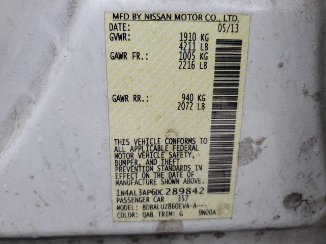 VIN 1N4AL3AP6DC289842 2013 NISSAN ALTIMA no.12