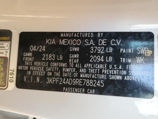 2024 KIA FORTE LX - 3KPF24AD9RE788245