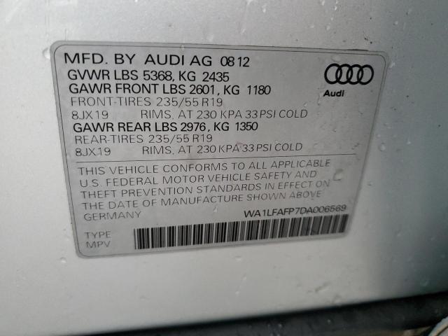 VIN WA1LFAFP7DA006569 2013 AUDI Q5 no.14