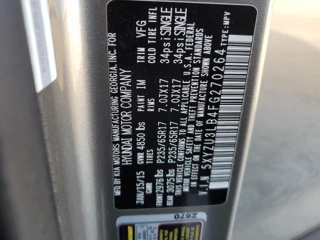 2015 HYUNDAI SANTAFE 5XYZU3LB4FG270264