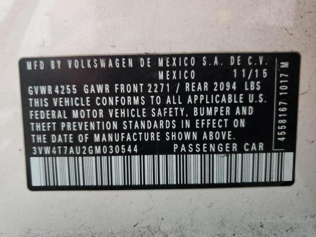2016 VOLKSWAGEN GTI S/SE - 3VW4T7AU2GM030544