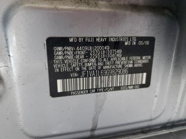 2016 SUBARU WRX LIMITE - JF1VA1L69G9829086
