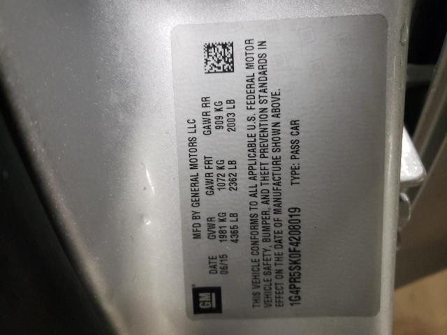 2015 BUICK VERANO CON - 1G4PR5SK0F4208019