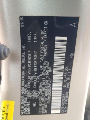 2016 TOYOTA SIENNA XLE - 5TDYK3DC6GS699497