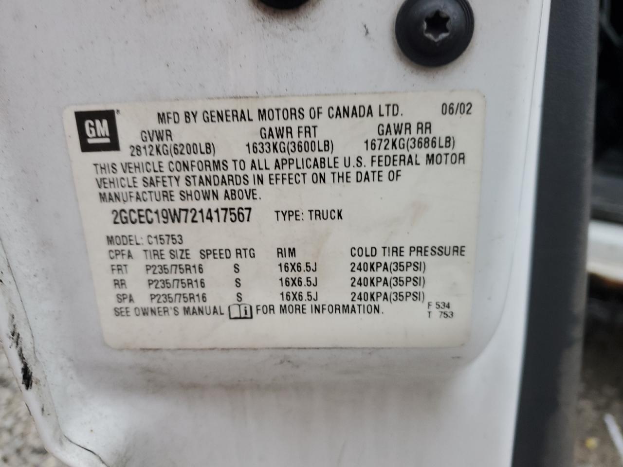 Lot #3298093127 2002 CHEVROLET SILVERADO