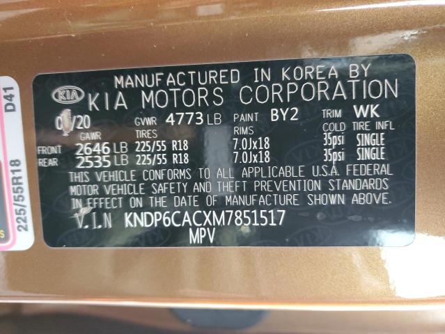 2021 KIA SPORTAGE S - KNDP6CACXM7851517
