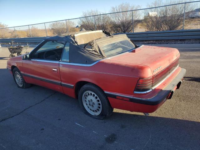 CHRYSLER LEBARON 1989 red  gas 1C3XJ45K0KG251502 photo #3