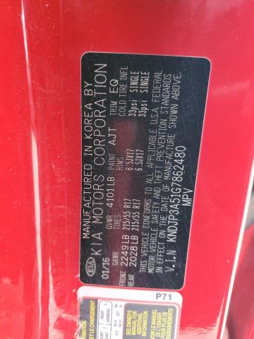 VIN KNDJP3A51G7862480 2016 KIA SOUL no.12